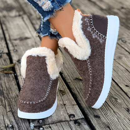 Mokasyny domowe z wyściółką Teddy – Ciepłe, pluszowe kapcie do domu